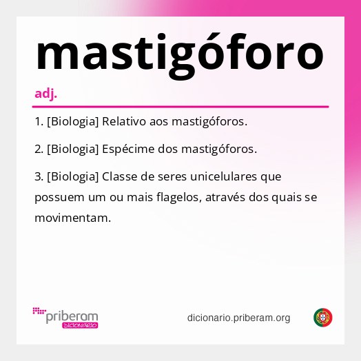 Significado de mastigóforo
