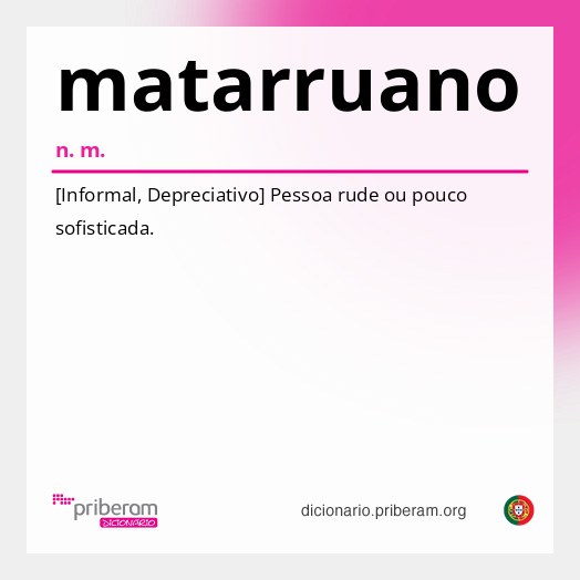 Significado de matarruano