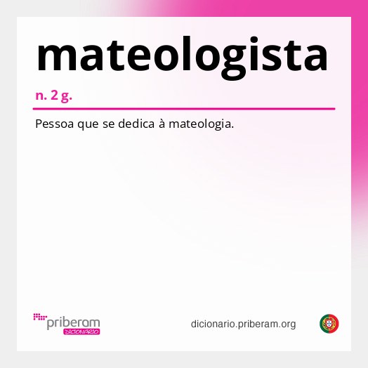 Significado de mateologista