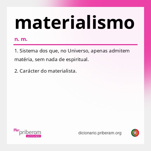 Significado de materialismo
