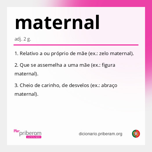 Significado de maternal