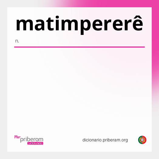 Significado de matimpererê