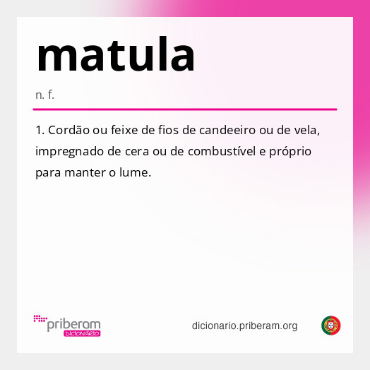 Significado de matula