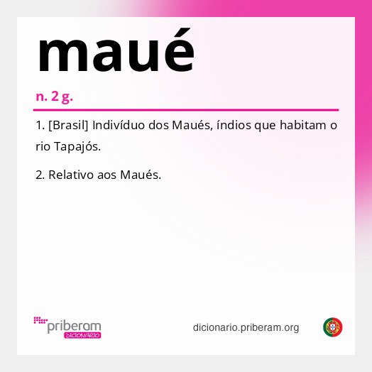Significado de maué
