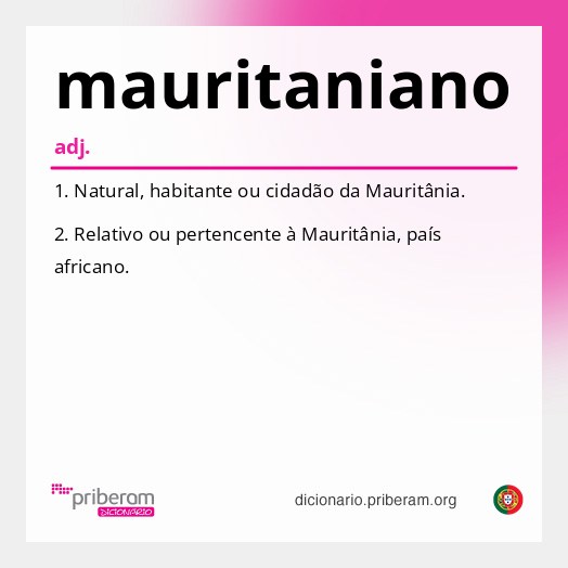 Significado de mauritaniano