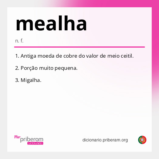 Significado de mealha