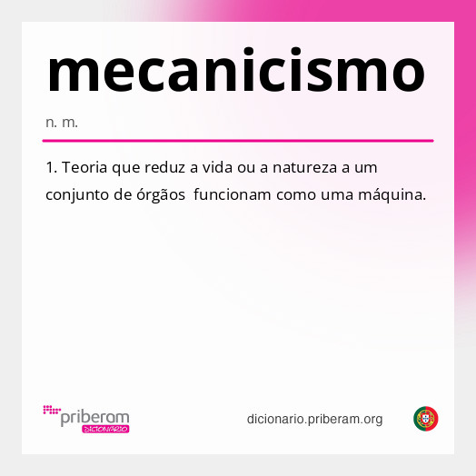Significado de mecanicismo