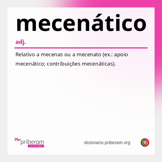 Significado de mecenático