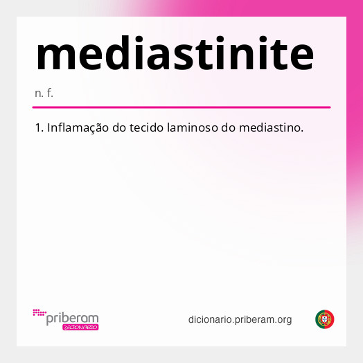 Significado de mediastinite