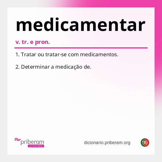 Significado de medicamentar