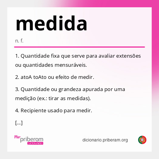 Significado de medida