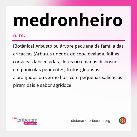 Significado de medronheiro