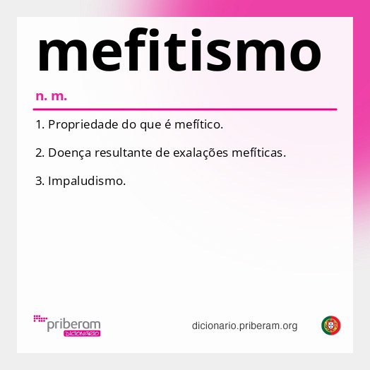 Significado de mefitismo