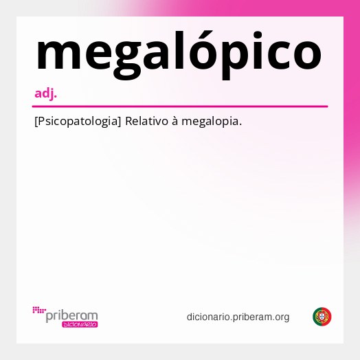 Significado de megalópico