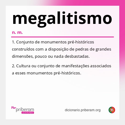 Significado de megalitismo