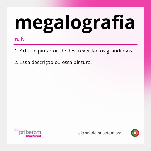 Significado de megalografia