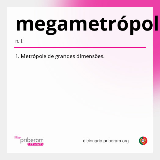 Significado de megametrópole