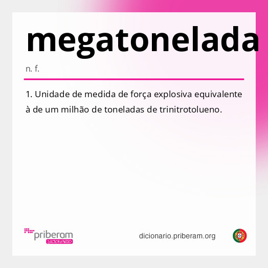Significado de megatonelada