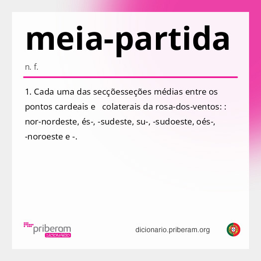 Significado de meia-partida