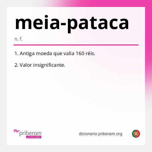 Significado de meia-pataca