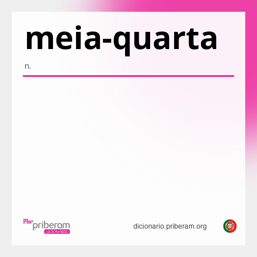 Significado de meia-quarta