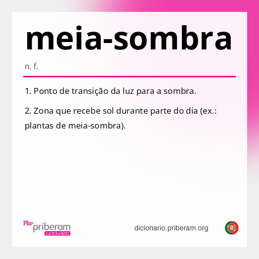 Significado de meia-sombra