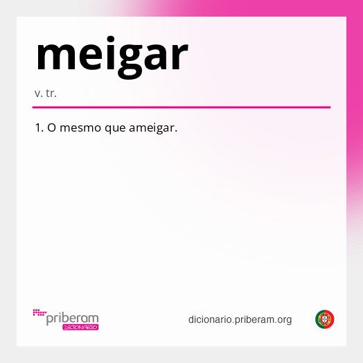 Significado de meigar