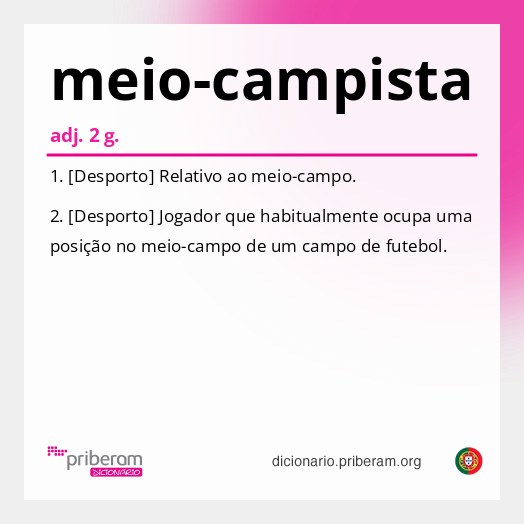 Significado de meio-campista