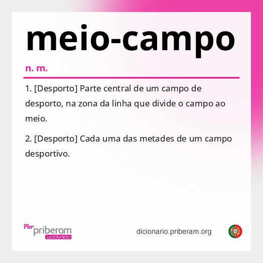 Significado de meio-campo