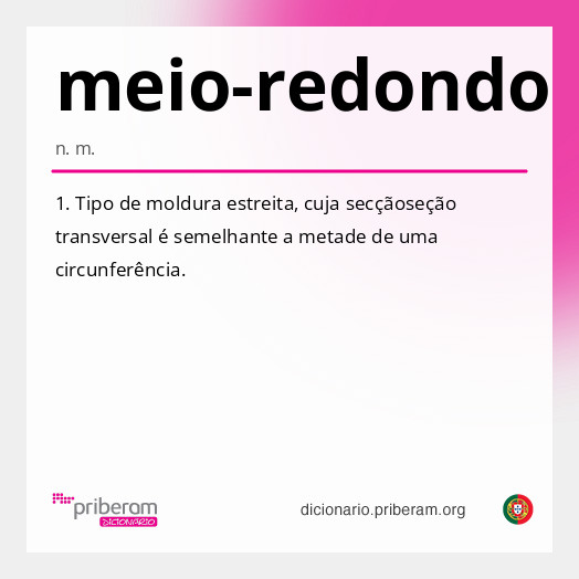 Significado de meio-redondo
