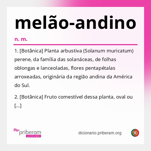 Significado de melão-andino