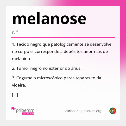 Significado de melanose