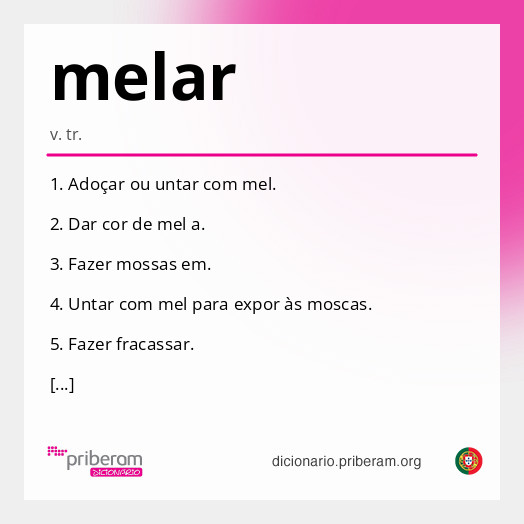 Significado de melar
