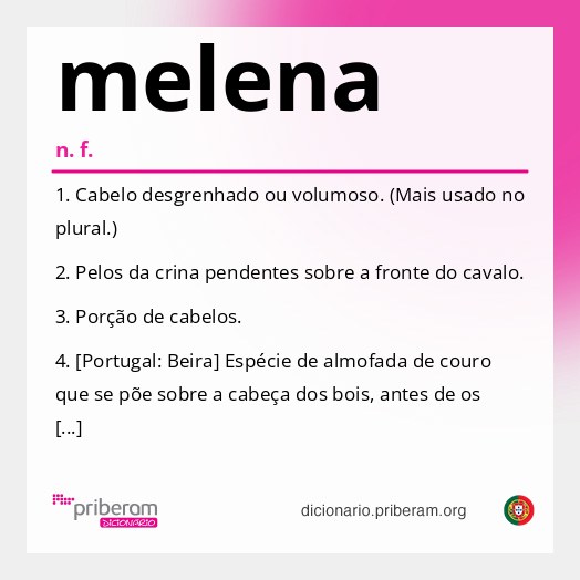 Significado de melena