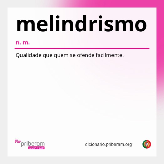 Significado de melindrismo