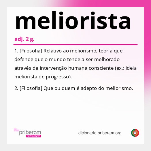 Significado de meliorista