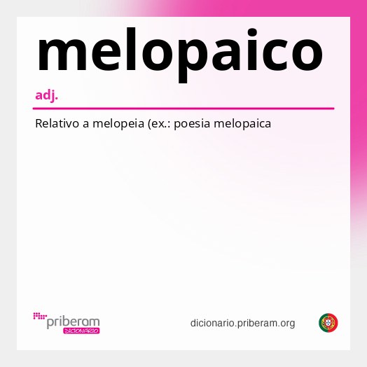 Significado de melopaico