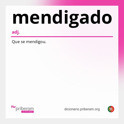 Significado de mendigado