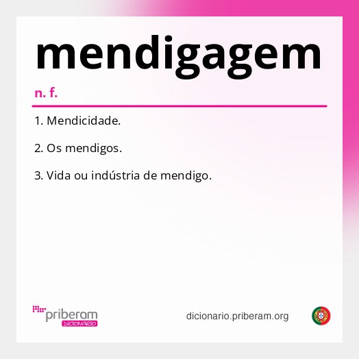 Significado de mendigagem