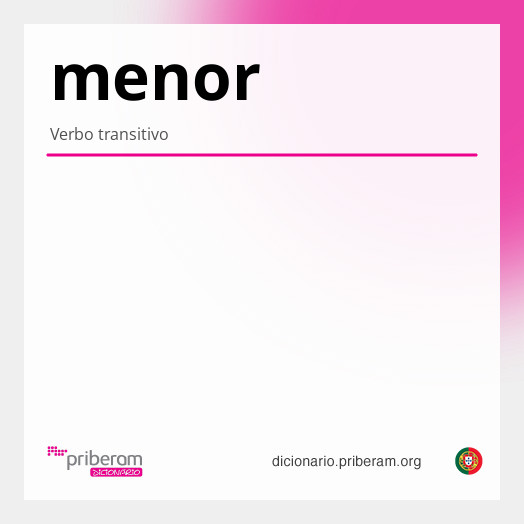 Significado de menor