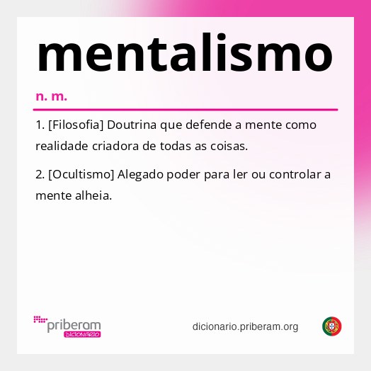 Significado de mentalismo