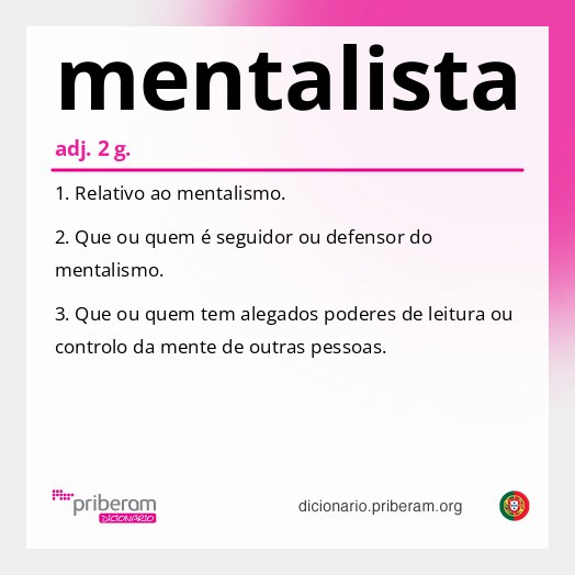 Significado de mentalista