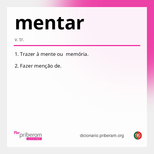 Significado de mentar