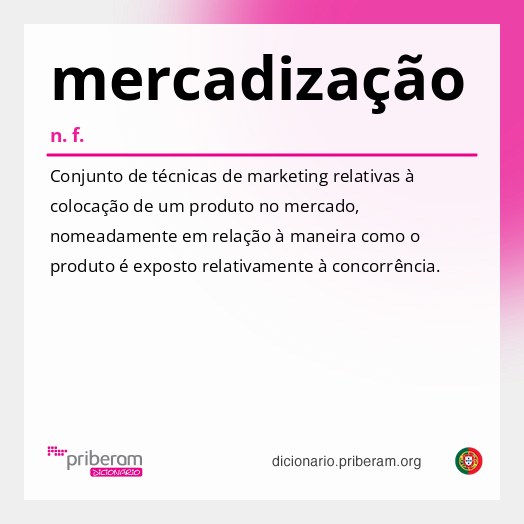 Significado de mercadização