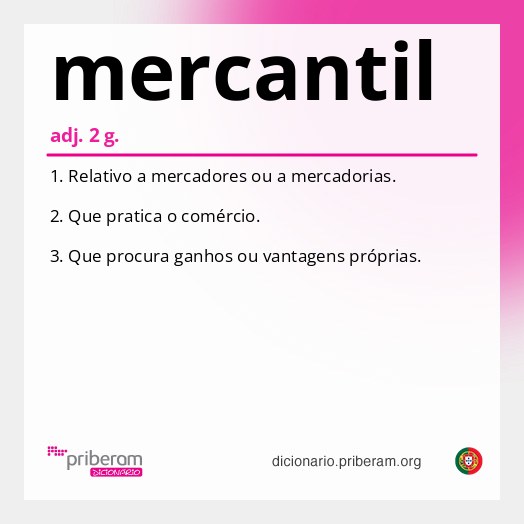 Significado de mercantil