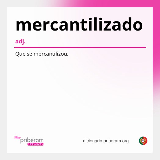 Significado de mercantilizado