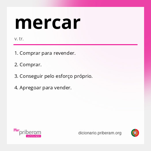 Significado de mercar