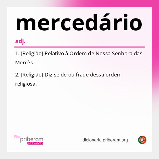 Significado de mercedário