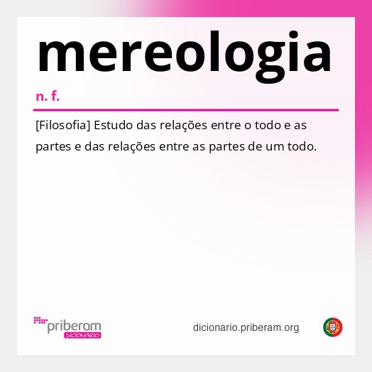 Significado de mereologia