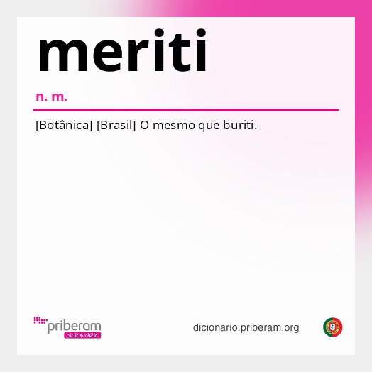 Significado de meriti